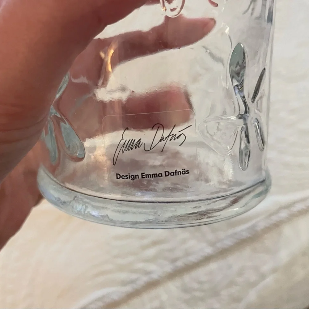 Emma Dafnus Clear Floral Bottle Vase
